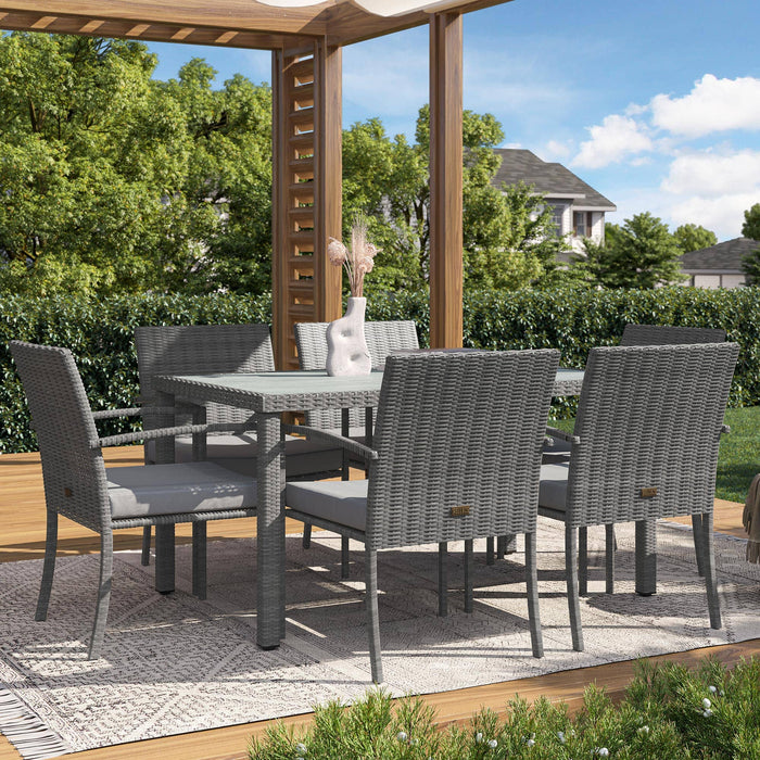 Wicker Outdoor Dining Table Set