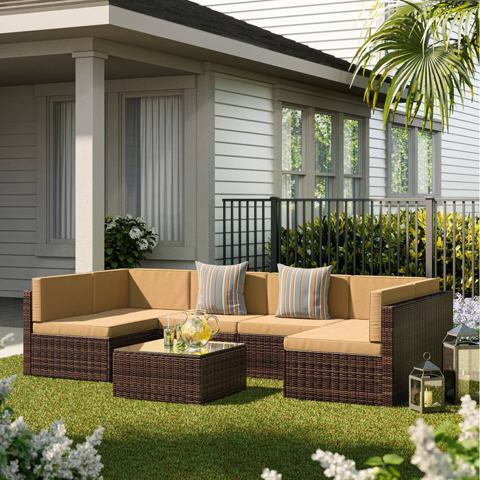 Outdoor Sectional Sofa Set