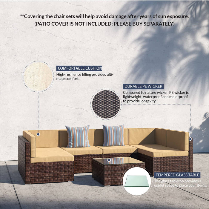 Outdoor Sectional Sofa Set