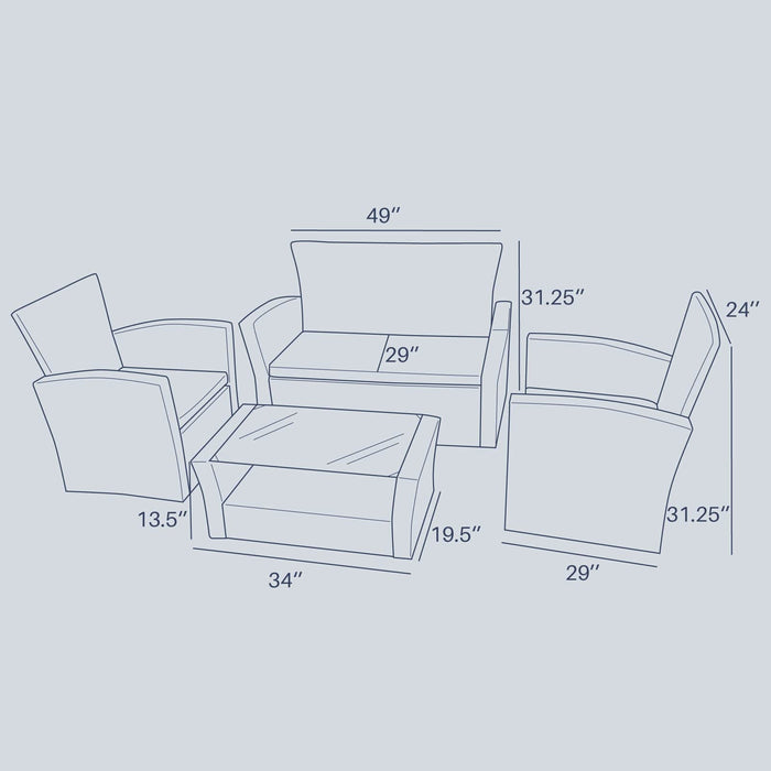 Outdoor Conversation Set