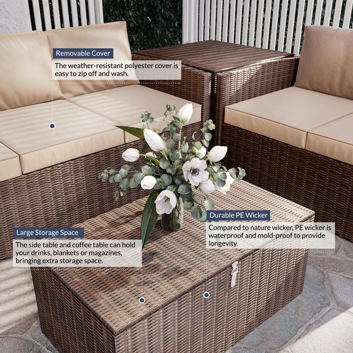 Patio Sectional Sofa Set