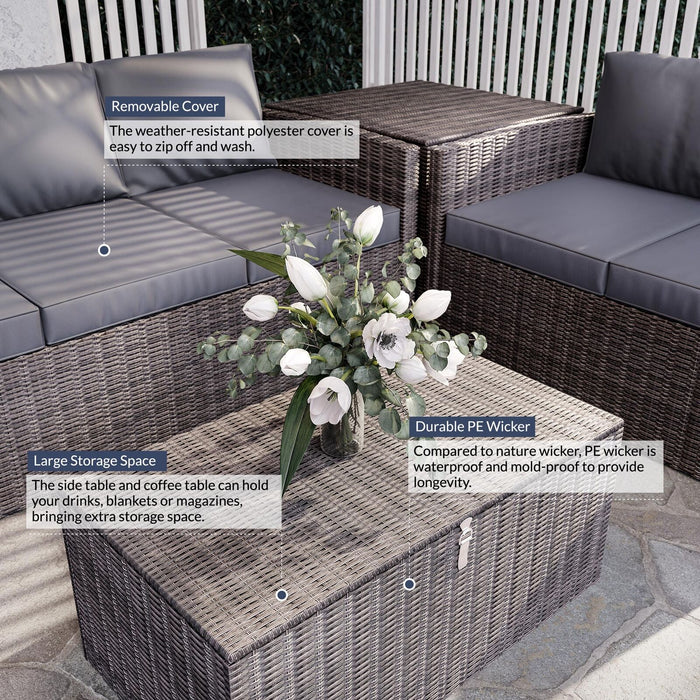 Patio Sectional Sofa Set