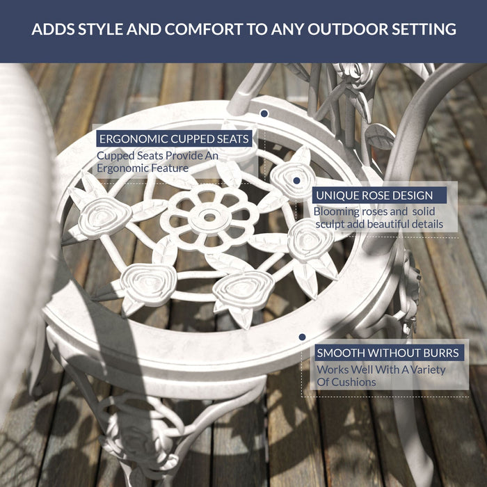 Rose Outdoor Bistro Set