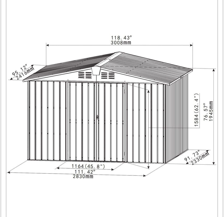 Metal Outdoor Storage Shed