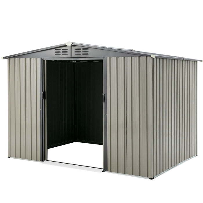 Metal Sliding Door Large Storage Shed