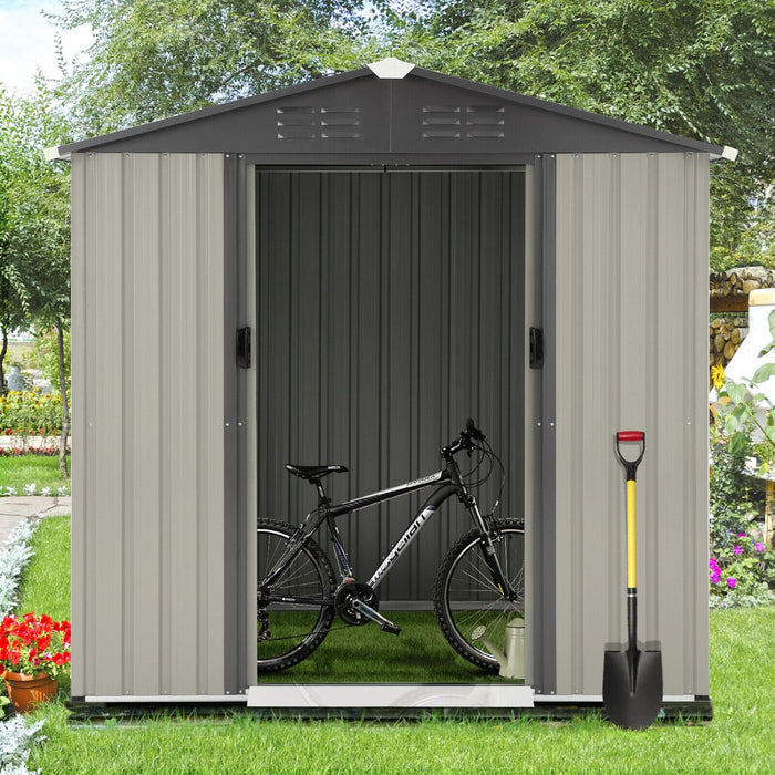 Metal Sliding Door Large Storage Shed