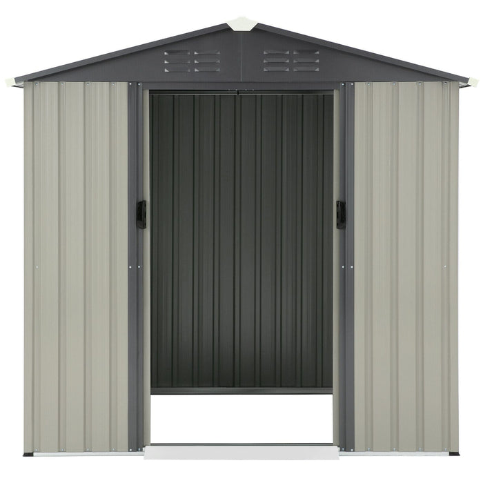 Metal Sliding Door Large Storage Shed