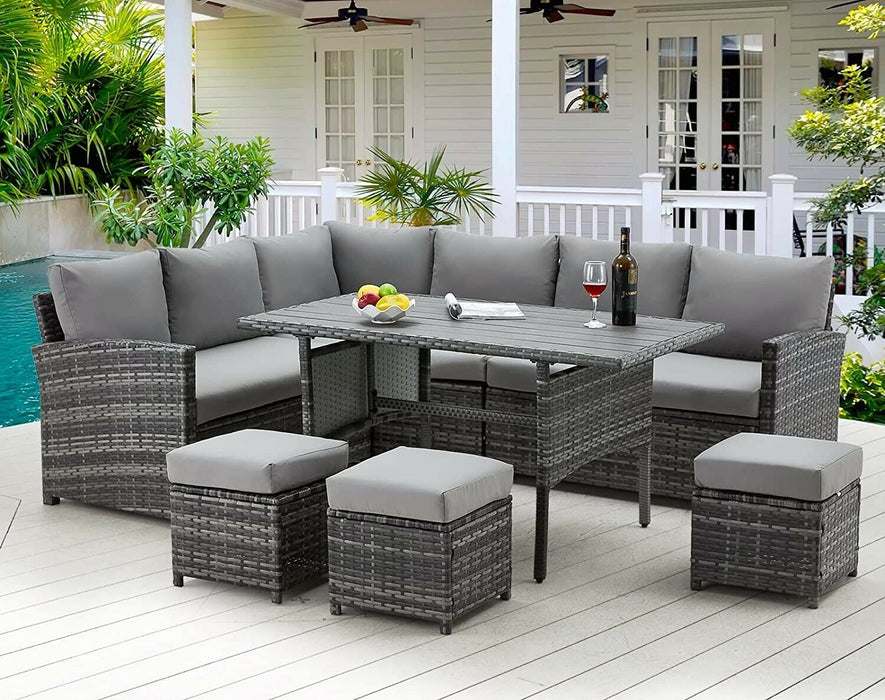 Outdoor Sectional With Table