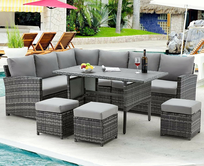 Outdoor Sectional With Table